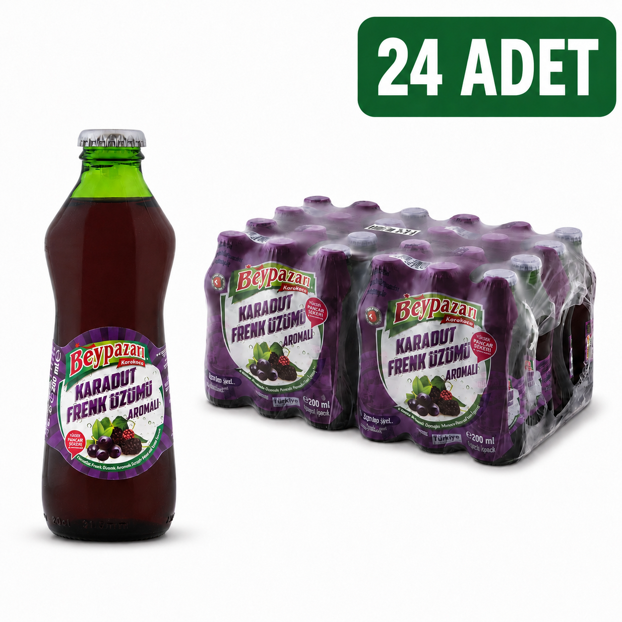 BEYPAZARI KARADUT FRENK ÜZÜMÜ SODA (24LÜ)