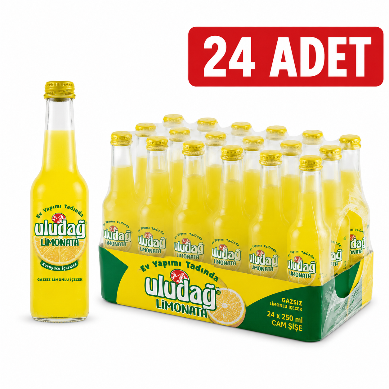 ULUDAĞ LİMONATA 250 ML CAM (24 LÜ)