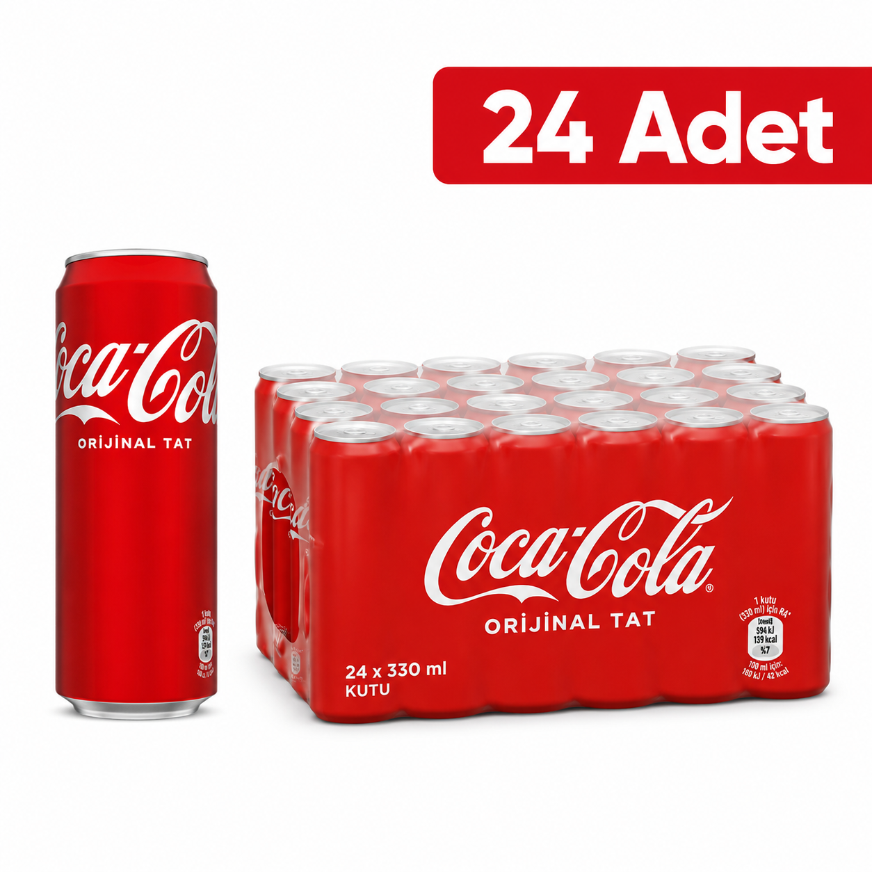 COCA COLA 330 ML KUTU (24LÜ)