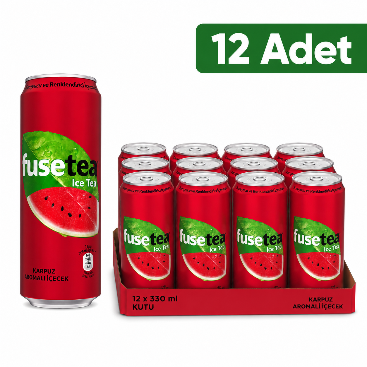 FUSE TEA KARPUZ 330 ML (12Lİ)