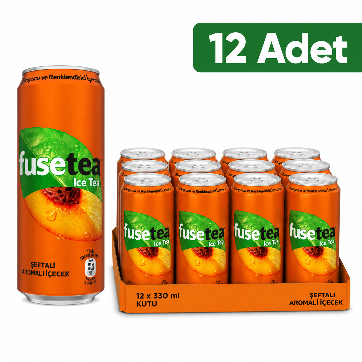 FUSE TEA ŞEFTALİ 330 ML (12Lİ)