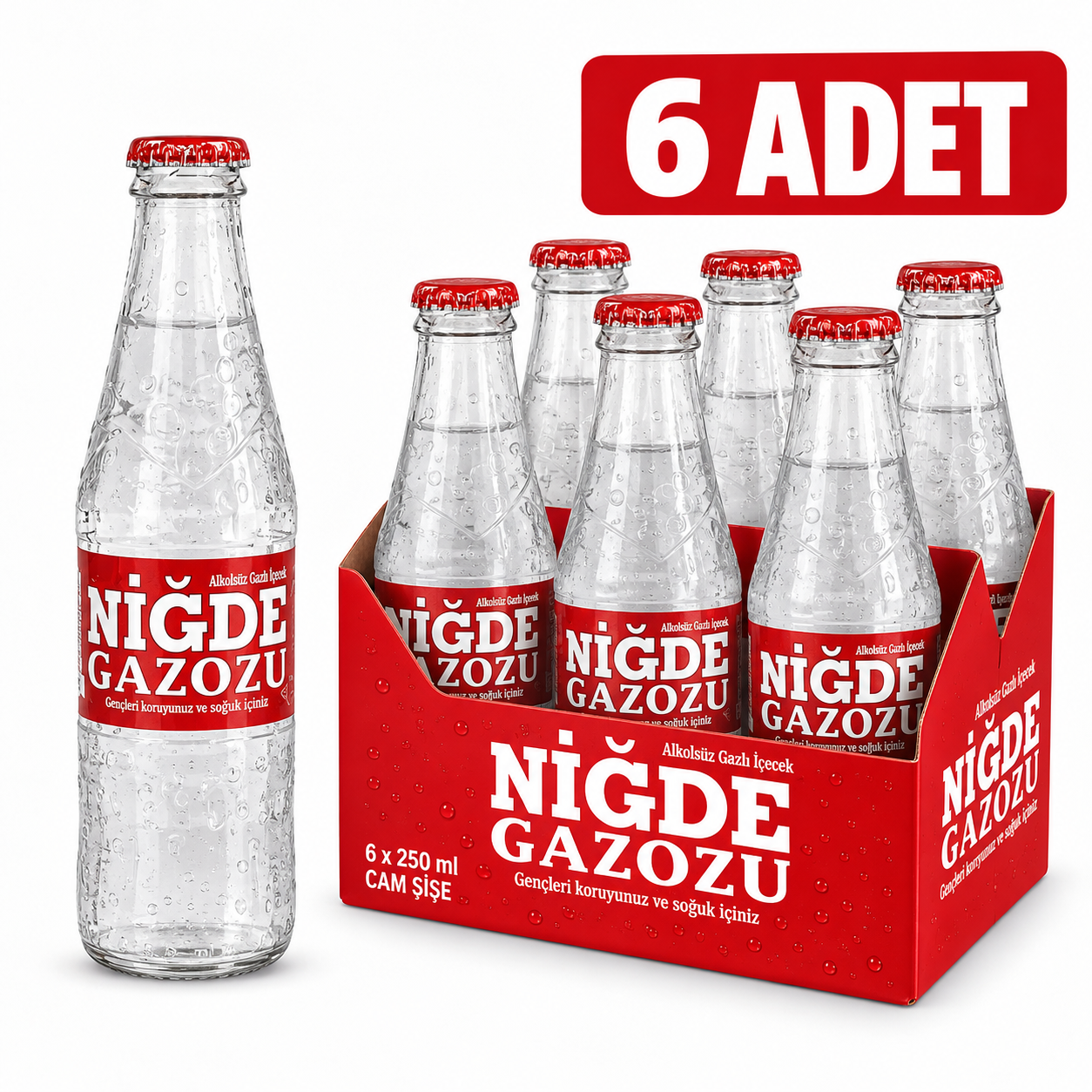 NİĞDE GAZOZU 6 x 250 ML